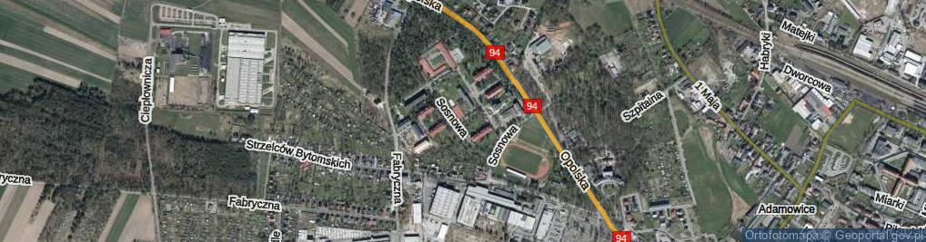 Zdjęcie satelitarne Sosnowa ul.